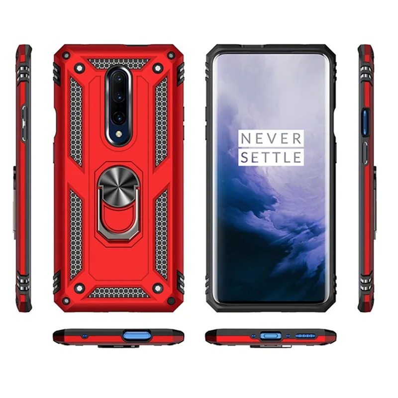 Роскошный палец кольцевой магнитный держатель чехол для One Plus 7 Pro сверхмощный