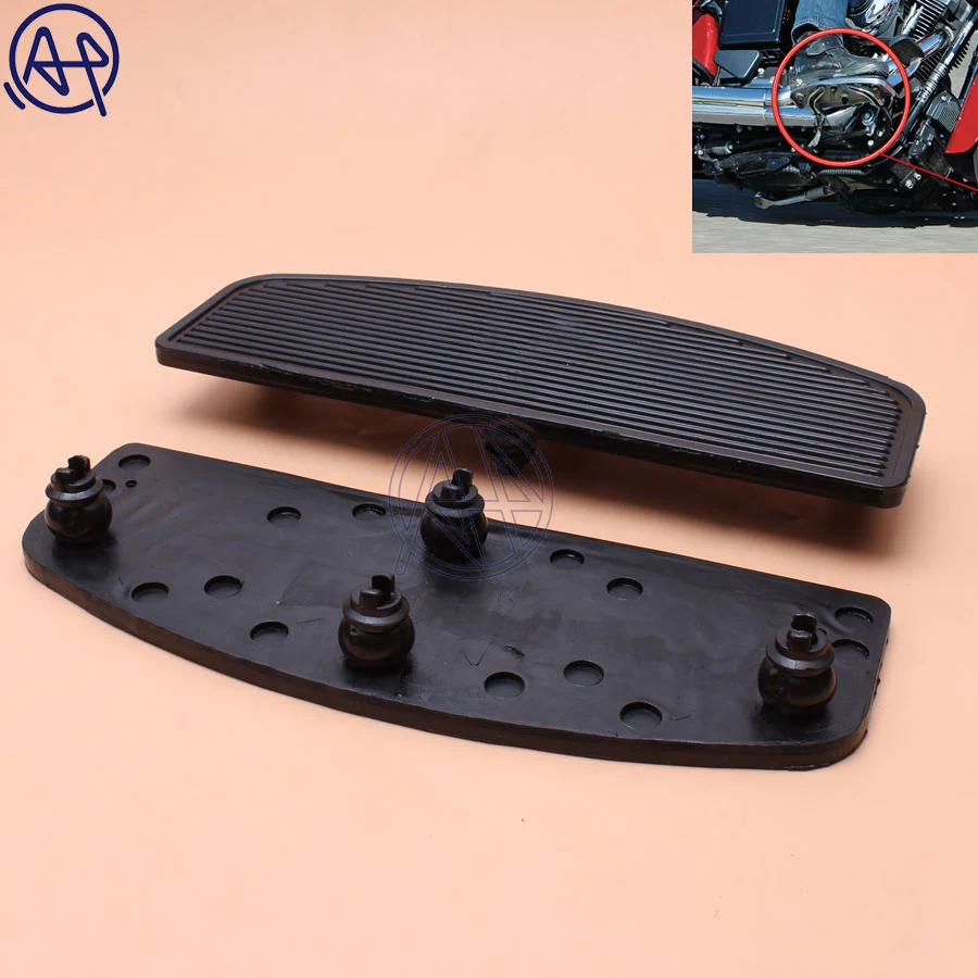 

1pair Motorcycle Front Rubber Rider Insert Floorboard Footboards Foot peg Footrest Pad Fit For Harley FLHTC FLHTCUI FLHTCU FLHRC