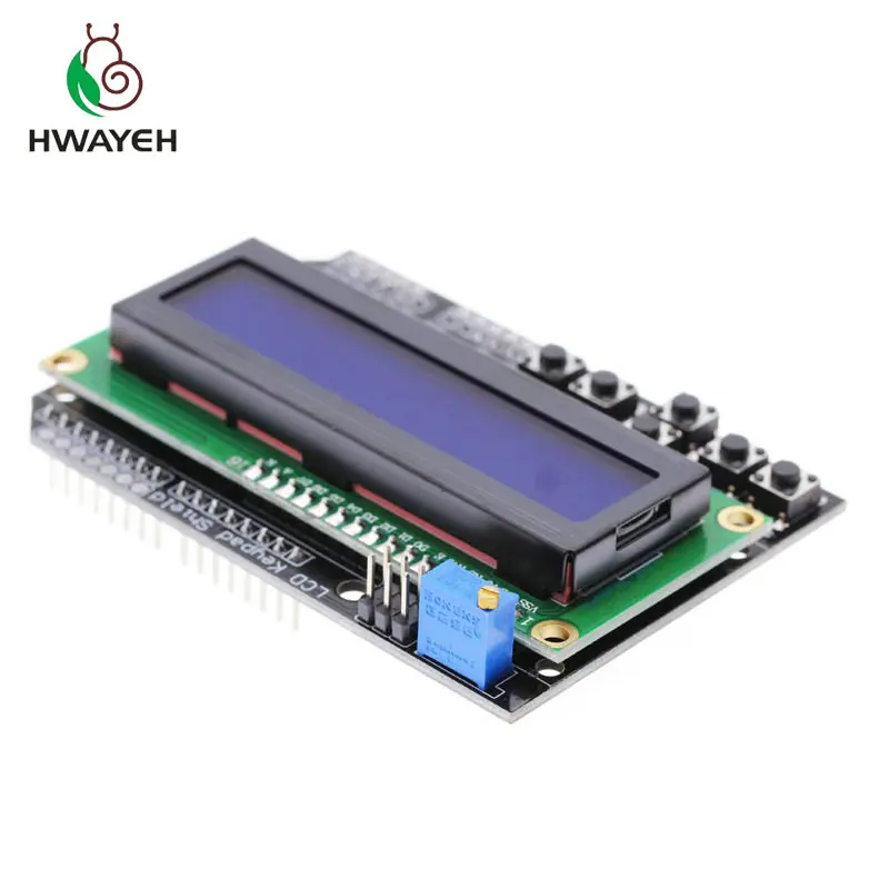 1 шт. ЖК-клавиатура Щит LCD1602 ЖК-дисплей 1602 Модуль дисплей для arduino ATMEGA328 ATMEGA2560 raspberry pi UNO синий экран