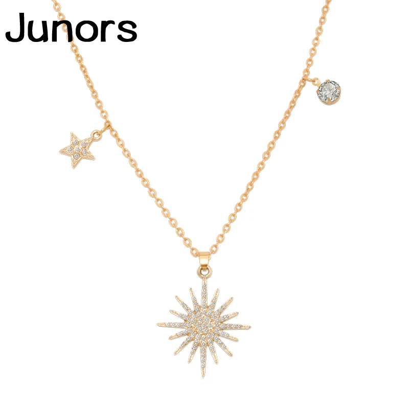 Женское Ожерелье из подсолнечника золотое ожерелье с кристаллами | Украшения и