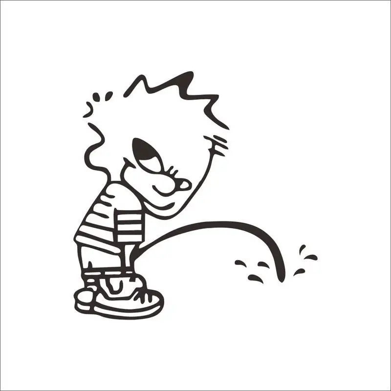 Новинка 3D Забавный озорный мальчик настенное искусство домашний декор ванная