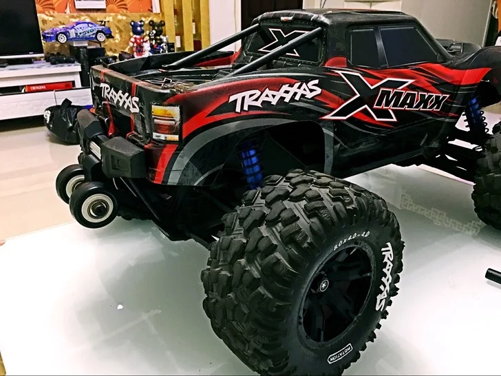 2018 RC запчасти Wheelie бар с 2 колесами для Traxxas X MAXX XMAXX импортные нейлоновые стоячие