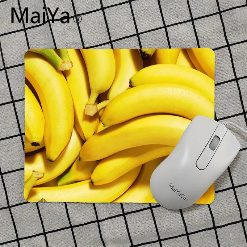 Maiya Высокое качество мультфильм искусство Банан Фрукты удобный коврик для мыши