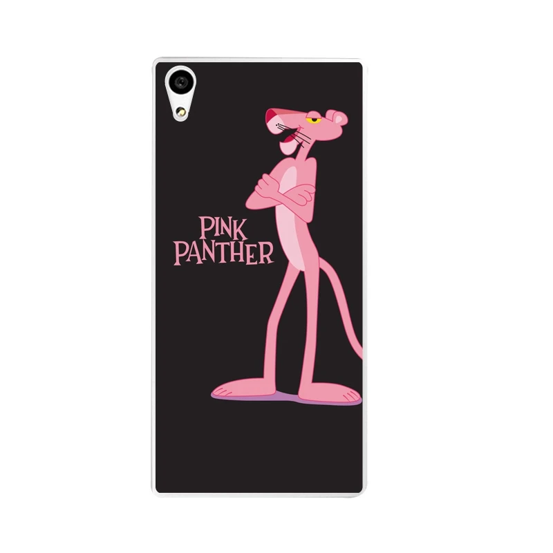 Feather Soft Clear TPU Phone Case For Sony Z2 Z3 Z4 Z5 C3 C4 C5 Coque Fundas Printed Pink Panther Silicone Cover Free Shipping | Мобильные