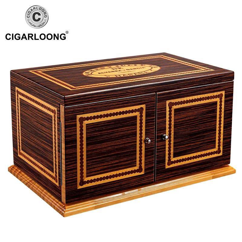 Сигара humidor три пола большой емкости сигара увлажняющая коробка CA-1028