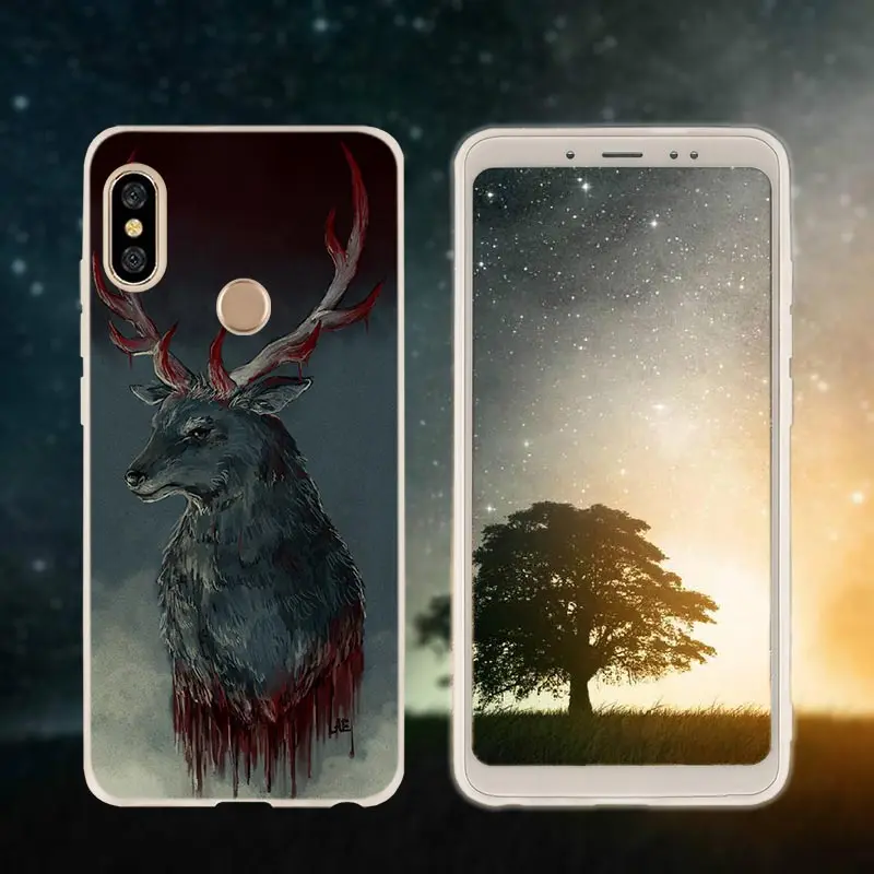 Ганнибал Мягкий чехол крышка для Xiaomi Redmi Примечание 8 iPhone 7 6 plus 5 iPad Pro 8a 7 6pro 6a s2 5a 4a 5 плюс y3 Coque Etui чехол для телефона чехол s - Цвет: Silicone 2