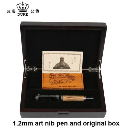 Duke Classic серия &quotConfucius&quot Бамбук металл 0 1 мм перо для каллиграфии авторучка с