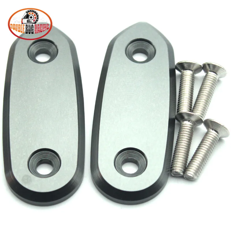 titanium Подходит для Yamaha YZF R15 V3.0 YZF-R15 V3 Мотоцикл с ЧПУ зеркало заднего вида Модифицированная крышка Держатель адаптеры зажим Крепление - Цвет: titanium