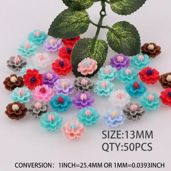 500pcs as photo 500 штук крошечные двойные Цвет с плоской задней частью 3D смолы цветок кабошоны Камея для серьги или браслет Diy Поиск - Цвет: 500pcs as photo