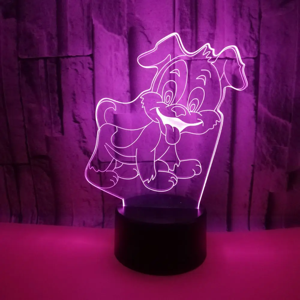 GAOPIN многоцветная Лампа светильник ing кабель с милой собачкой в форме 3D usb-портами