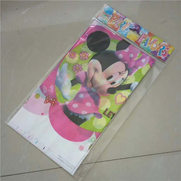 1pc 180*108cm Minne Mickey Mouse Disposable Table Cloth Cartoon Cover Tablecloth Kid Boy Birthday Party Map Home | Дом и сад
