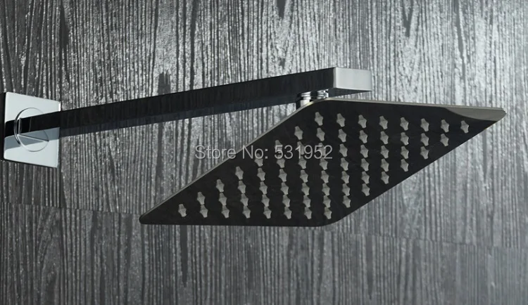 Бесплатная доставка хромированный однотонный латунный квадратный душевой рычаг