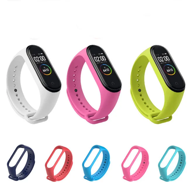 Ремешок силиконовый для Xiaomi Mi Band 4 сменный цветной браслет 3 аксессуары 4|sjcam sj4000