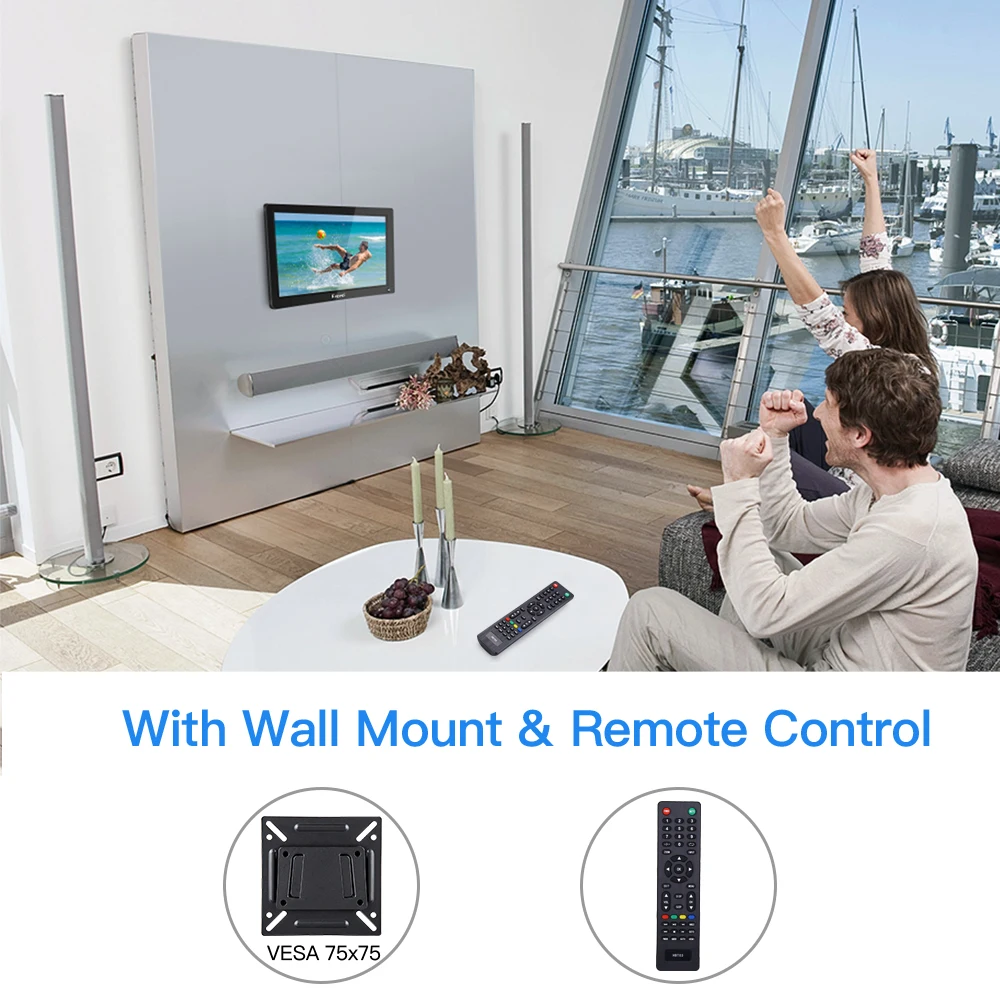 Eyoyo 15," дюймовый монитор 1920x1080 ips lcd большой экран с HDMI/AV/VGA/BNC/USB входной ПК монитор безопасности настенный дисплей