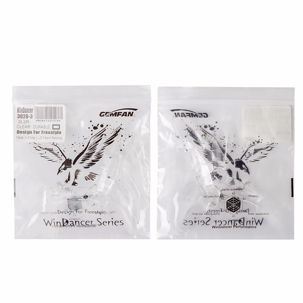 10 пар/20 шт GEMFAN 3028 PC пропеллер 3 дюйма весло CW CCW реквизит для FPV Дрон Мультикоптер