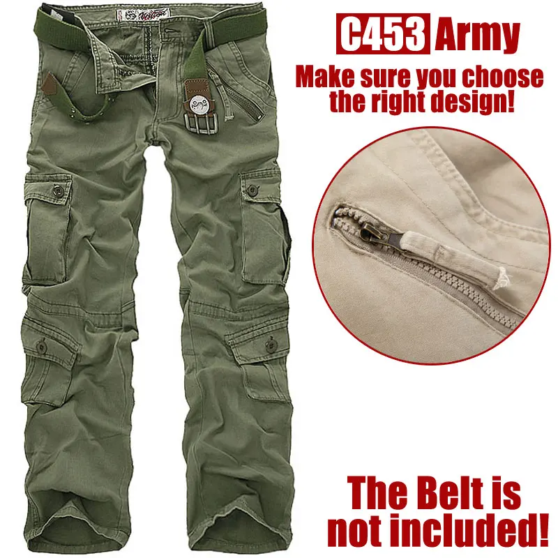 C032 Grass Green Стиль, модные мужские бриджи, мужские хлопковые комбинезоны, Мужская рабочая одежда, брюки для отдыха, мужские военные штаны, брюки-карго, размер 28-42 - Цвет: C032 Grass Green