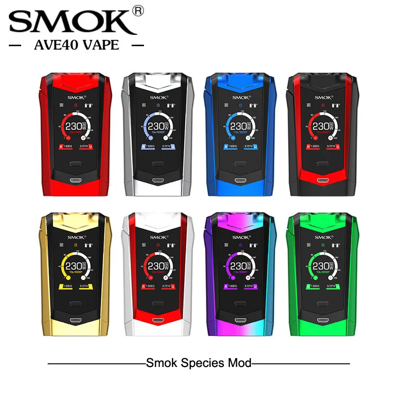 Предпродажный модуль для электронных сигарет Smok SPECIES Mod 230w Dual 18650 battery TC Box Mod 510 вапорайзер с резьбой VS X-priv I-priv