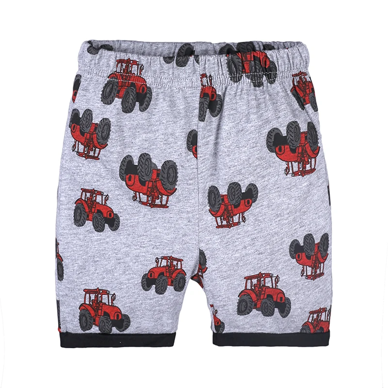 Boy clothes summer 2021 boy sets children's clothing tractor print boys short sleeve shirts + shorts Cool | Детская одежда и