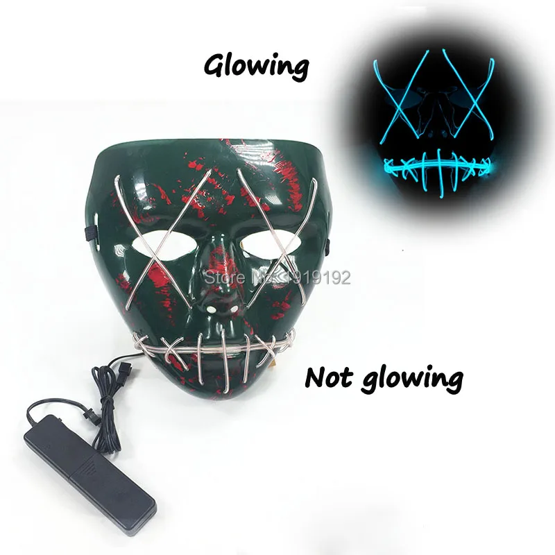 Горячая распродажа 10 цветов ручной работы оптовая продажа EL wire маска rcheer Ave