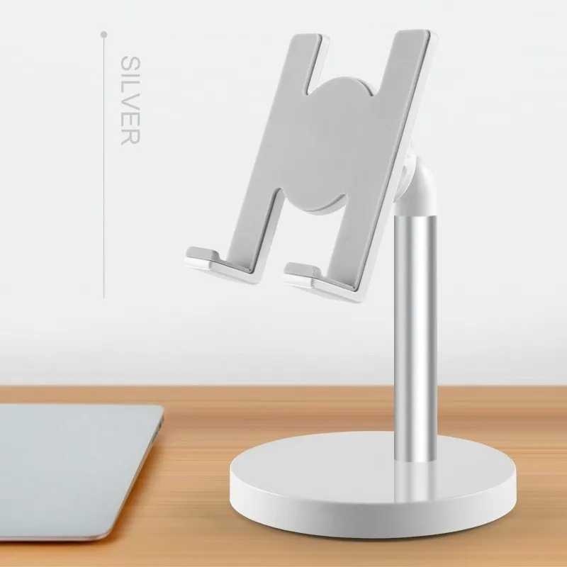 Silver SeenDa, подставка для планшета, для iPad, универсальный держатель для мобильного телефона, подставка, сплав, металл, ABS, держатель для iPhone, Xiaomi, настольный держатель для телефона - Цвет: Silver