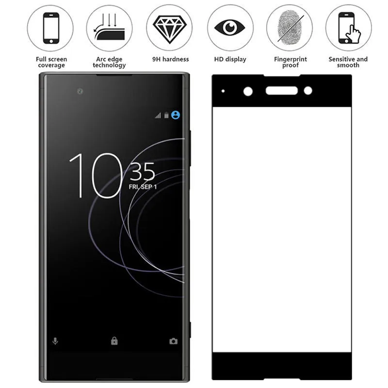 Полноэкранное закаленное стекло для Sony Xperia XA1 XA Защитное Plus Ultra защитный чехол