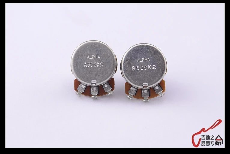 1 шт. GuitarFamily Alpha A500K/B500K большой потенциометр(горшок) для электрогитары/бас(#0163) Сделано в Корее