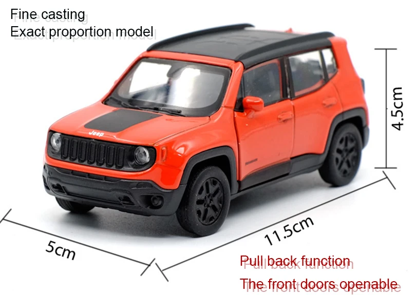 WELLY 1:36 Renegade Trallhawk литье под давлением модель автомобиля игрушка с вытягиванием для детей подарки коллекция игрушек