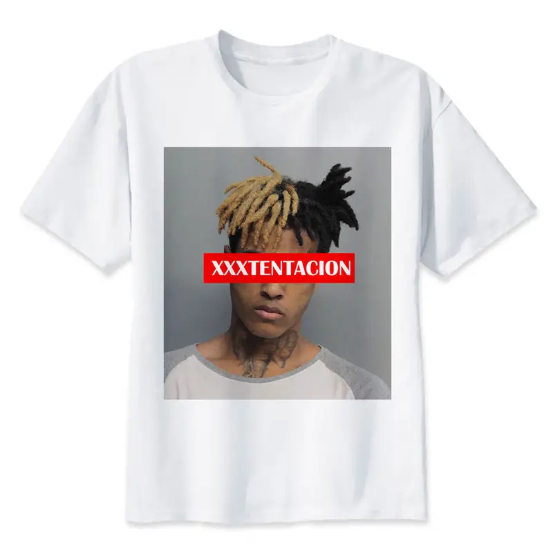 Новые 2018 Для мужчин футболка модные xxxtentacion модная o Средства ухода за кожей Шеи