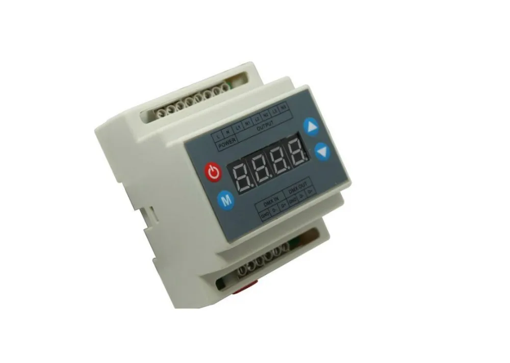 DMX302DMX512 Triac диммер затемнитель задней кромки AC 90 ~ 240V вход|input terminal|dmx512 rgbinput power |
