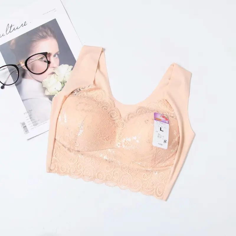 2019 плюс Размеры Для женщин тонкий кружевной бюстгальтер без косточек дышащее с