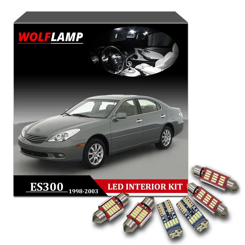 12 шт. Автомобильные светодиодные лампы Canbus для салона 1998 2003 Lexus ES300|Сигнальная