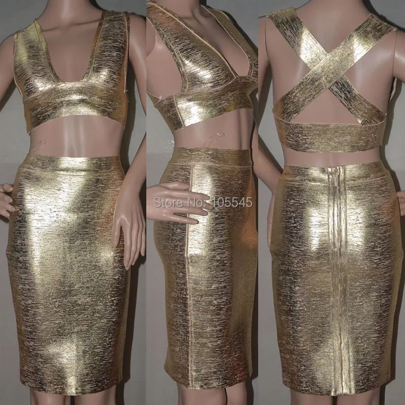 Платья бандажное без рукавов женщины элегантный золото украшенный лиственным
