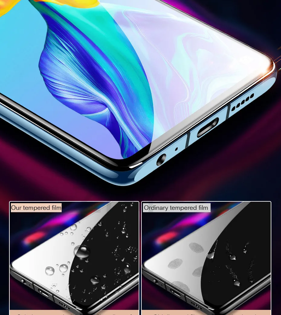 Защитное стекло ZNP 25D с закругленными краями для huawei P30 P20 Pro Lite, закаленное защитное стекло для Honor 9 Lite 10