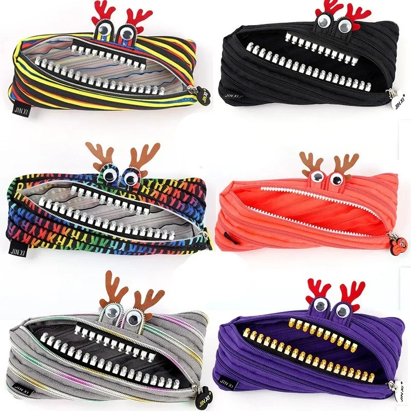 Креативный мультяшный косметичка на молнии милый стиль дамские