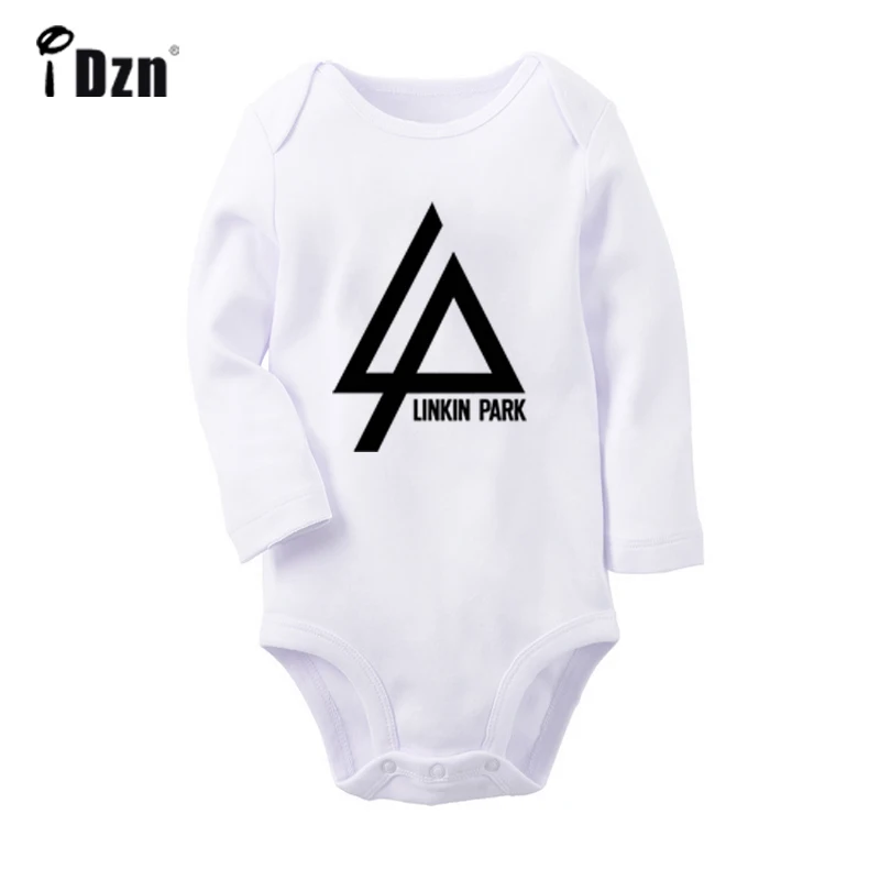 ieBaby2148WC Комплекты одежды для новорожденных мальчиков и девочек с принтом «Linkin Park»; комбинезон с длинными рукавами; боди с принтом для младенцев; комплекты одежды из хлопка - Цвет: ieBaby2148WC