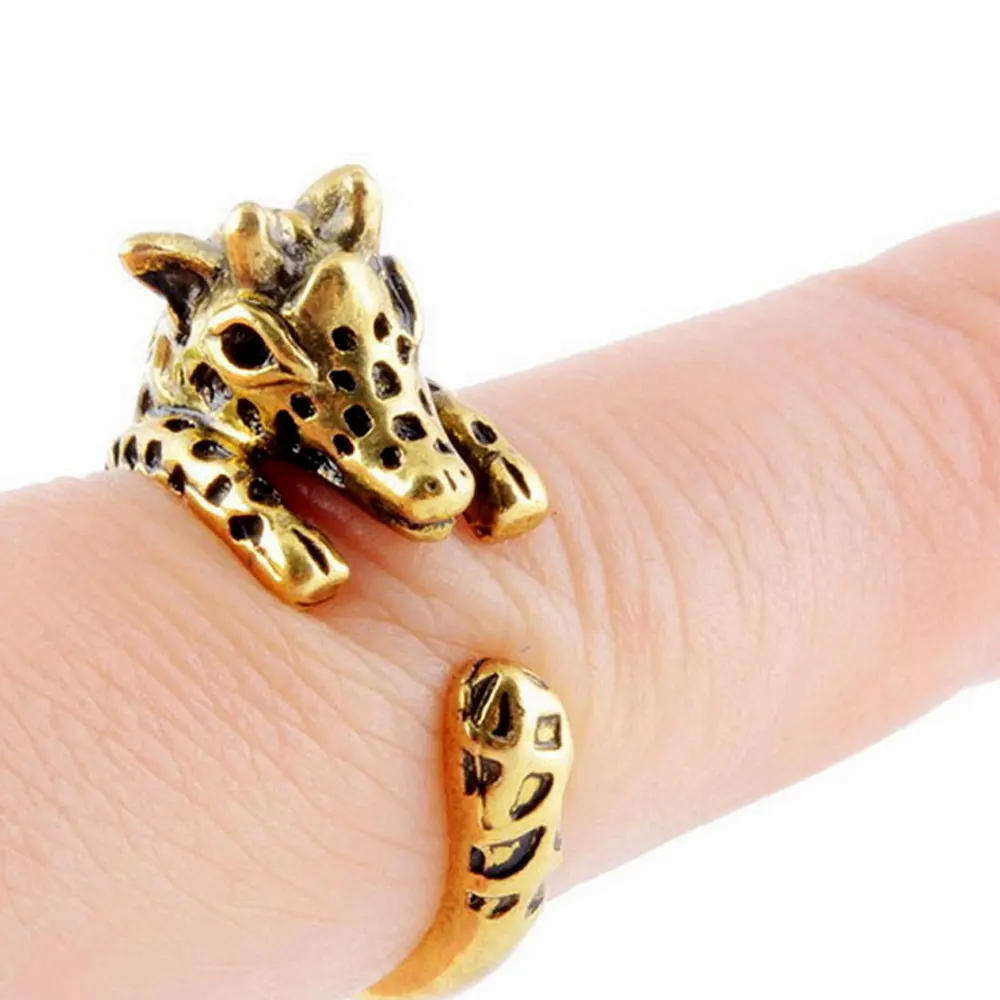 Хит продаж кольцо в виде животного с золотым уплотнением оптовая продажа