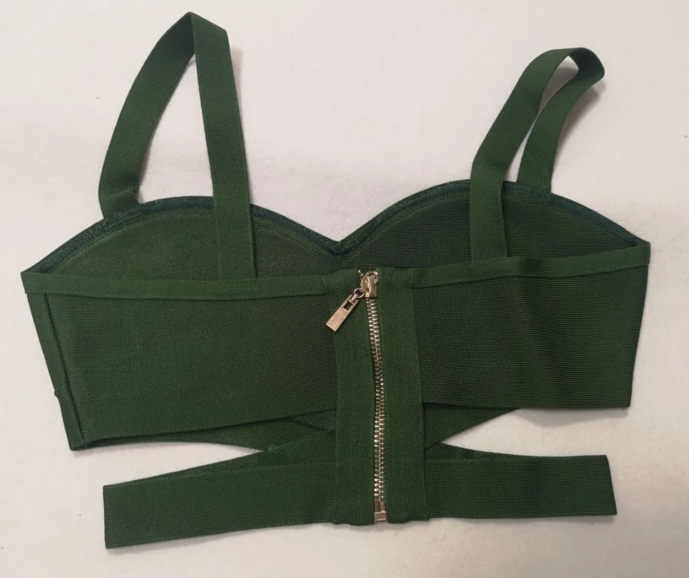 KLEEZY New Fashion Crop Top Short Colorful Sexy Party Bandage Streetwear Camis DHH608