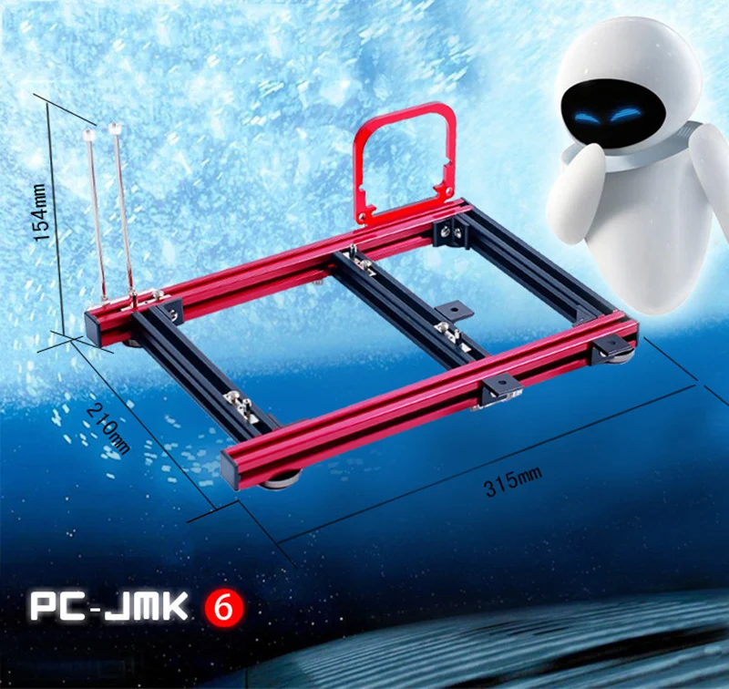 DIY Mini itx/matx/ATX PC Chassis case Aluminum Desktop Open Bare Frame Horizontal Rack game host Box computer mainframe Parts
