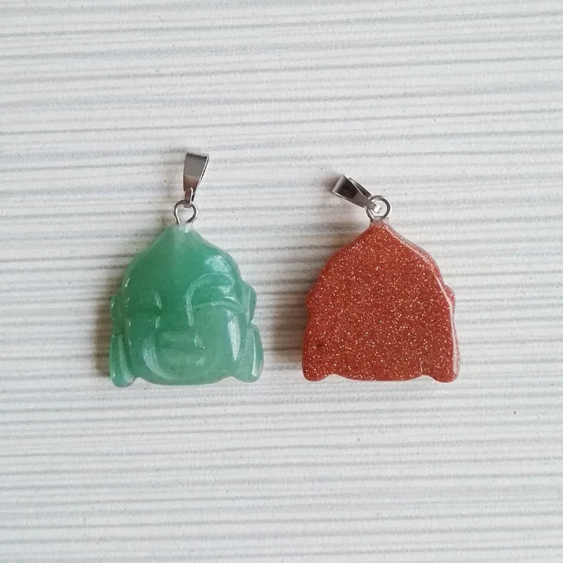 Оптовая продажа 2016 модные подвески из натурального резного камня в форме головы