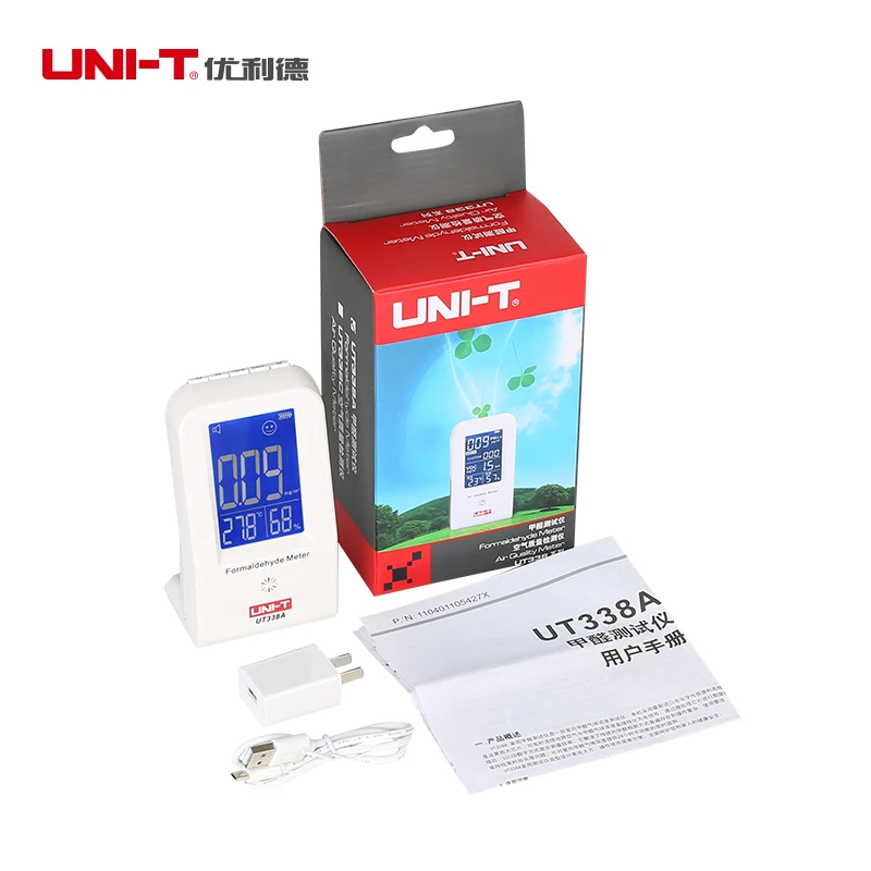 UNI-T UT338A Крытый формальдегида детектор ЖК-дисплей высокая точность формальдегид