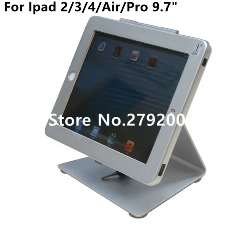 Для ipad 2/3/4/air Настольный киоск/дисплей безопасности в отеле или банке/замок металлическая рама стенд на столе винт на столешнице