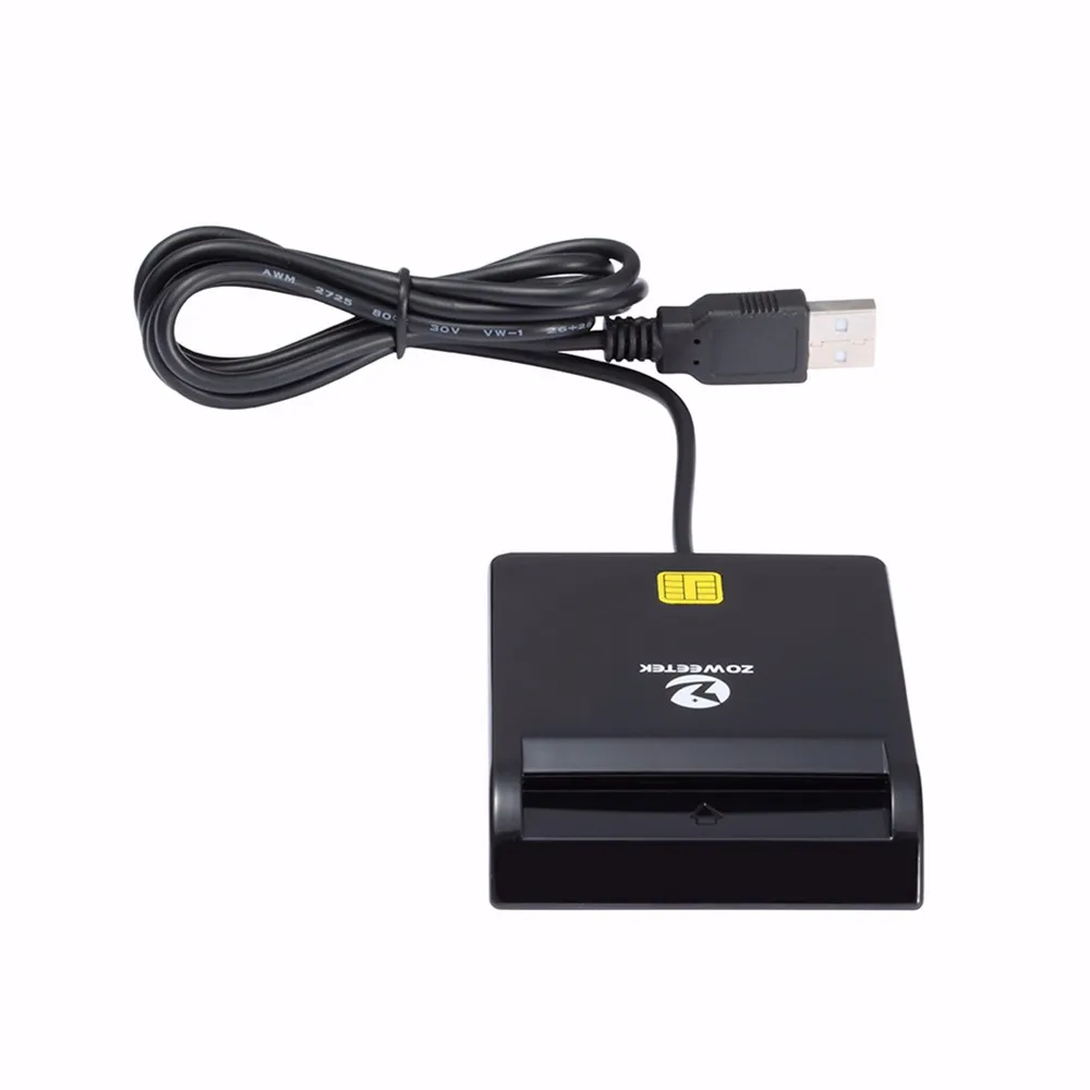 40 шт. Zoweetek 12026-1 USB считыватель смарт-карт DOD военный общий доступ CAC для sim-карты ATM IC