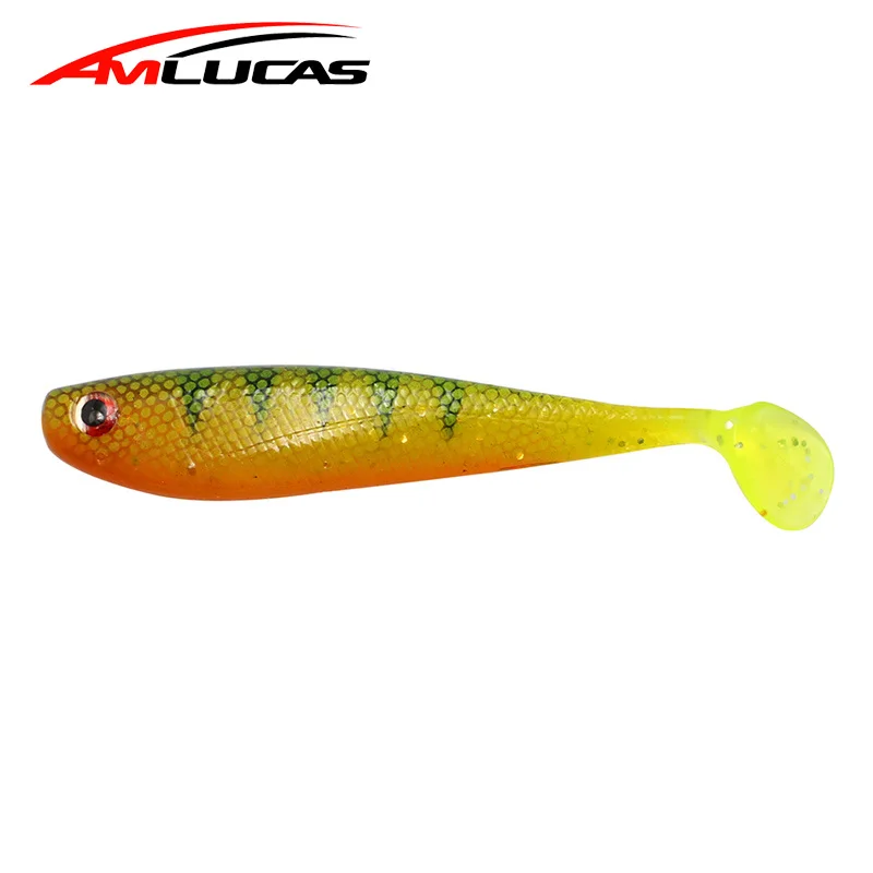 Amlucas мягкая рыболовная приманка 2 шт./лот 12 см 7 г Shad силиконовая плавающая на окуня
