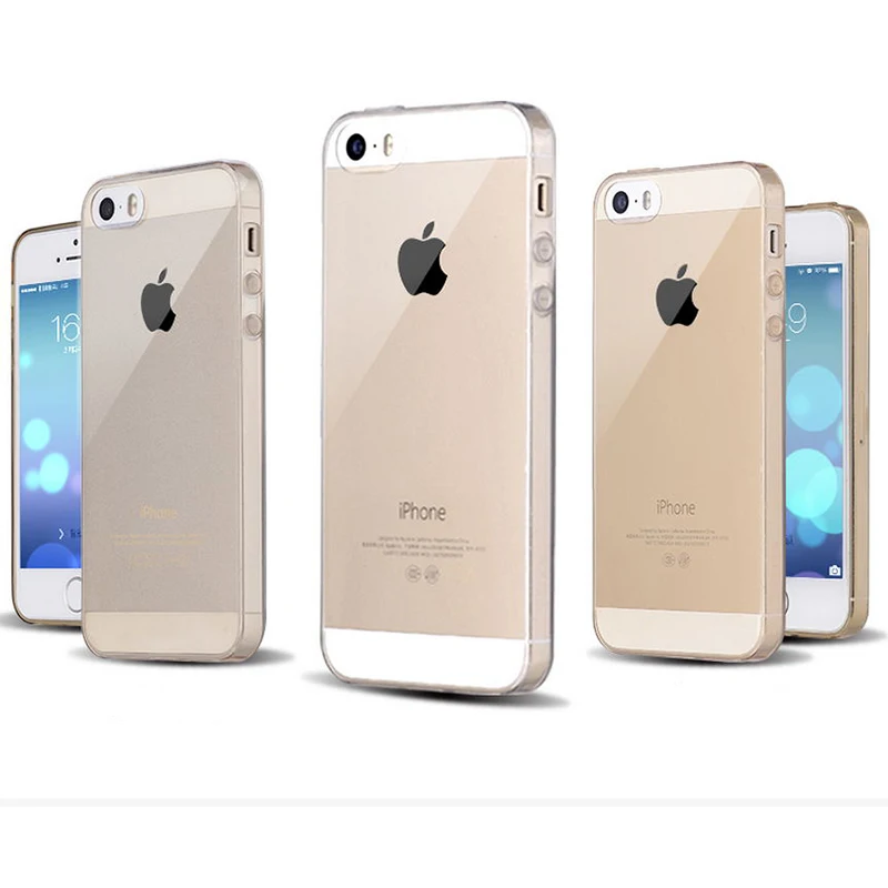 Мягкий гибкий силиконовый чехол из ТПУ для Fundas Coque Capa Apple iPhone 5 5S SE прозрачные