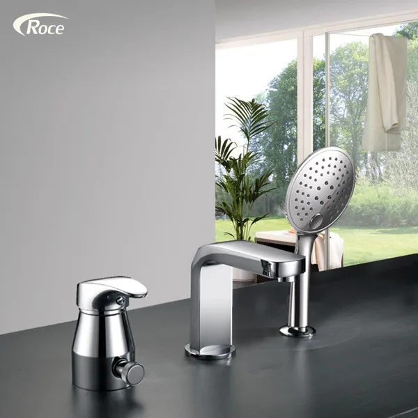 

German export three pull head wash basin faucet basin faucet hot shower bathtub faucet