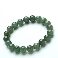 kyszdl myanmar natural green yu stone 10mm round beads bracelet women bracelet popular jewelry gift