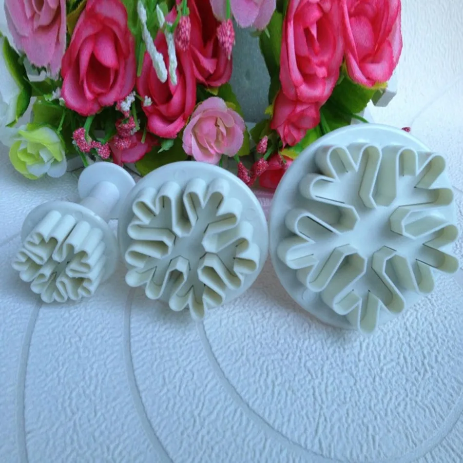 3 шт./компл. торт-Снежинка Форма для вырезания печенья помадки | Дом и сад
