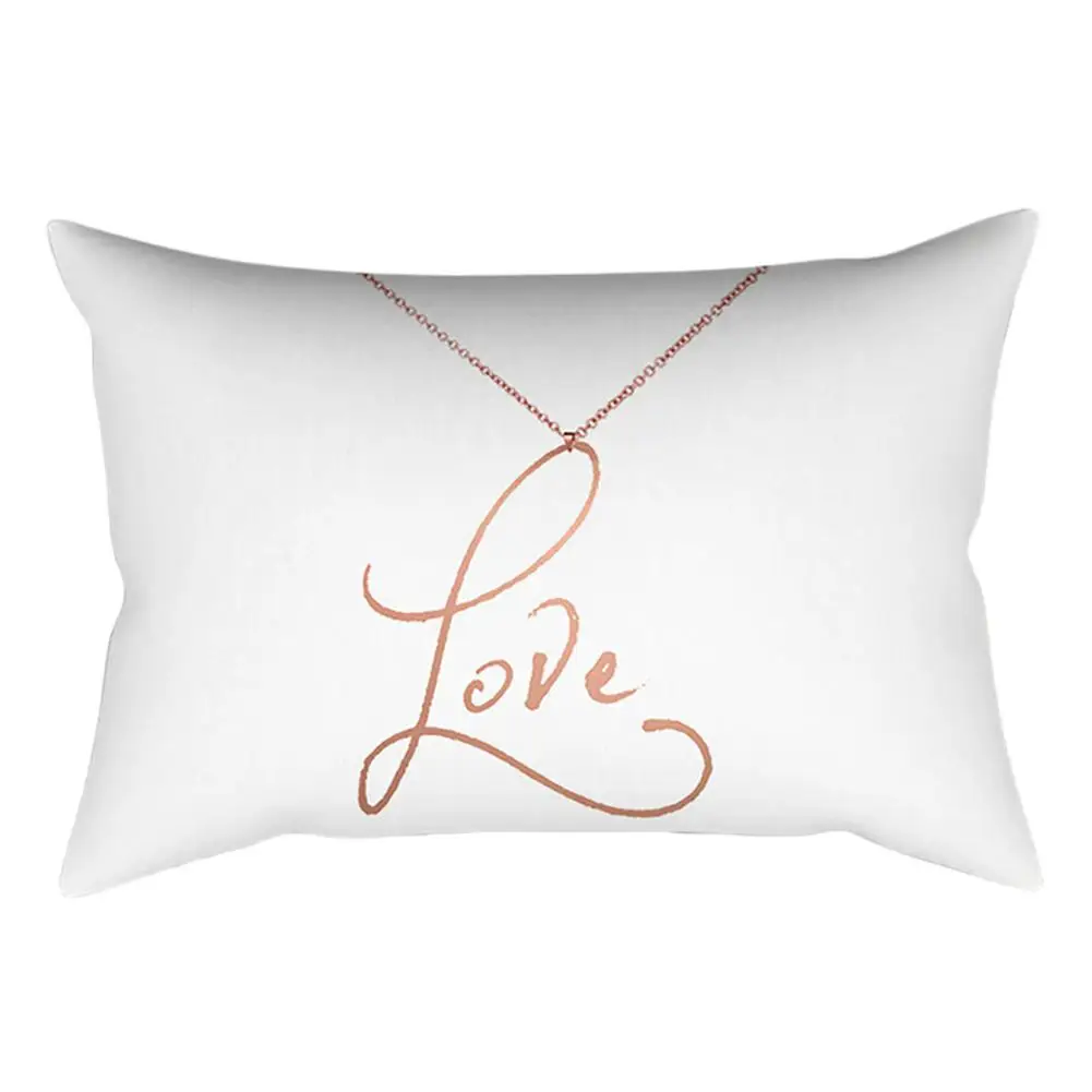 Наволочка из полиэстера с принтом None Rosed Gold Pink | Дом и сад