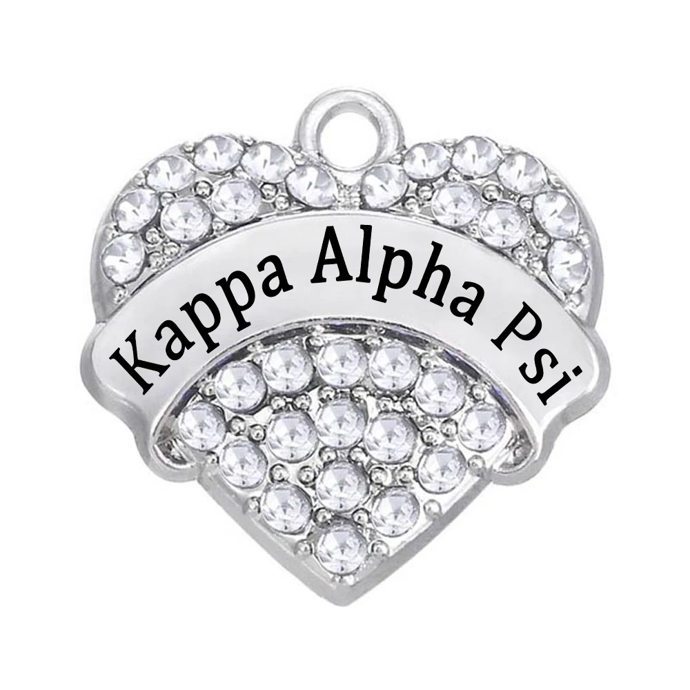 Украшения для вечеринки свадьбы членов семьи Ka Alpha Psi ПАВЕ подвеска в форме сердца