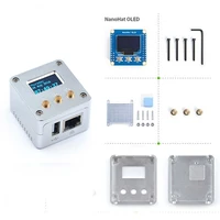 2019 new complete starter kit support nanopi neoneo2 all metal aluminum shell with nanohat oled display